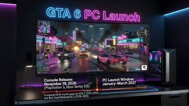 GTA 6's PC Launch May Arrive Far Sooner Than Past Rockstar Titles